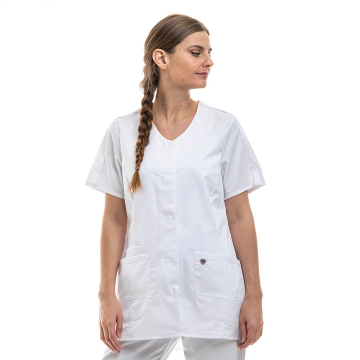 Blouse Médicale Mixte Stretch Blanc - BP® femme