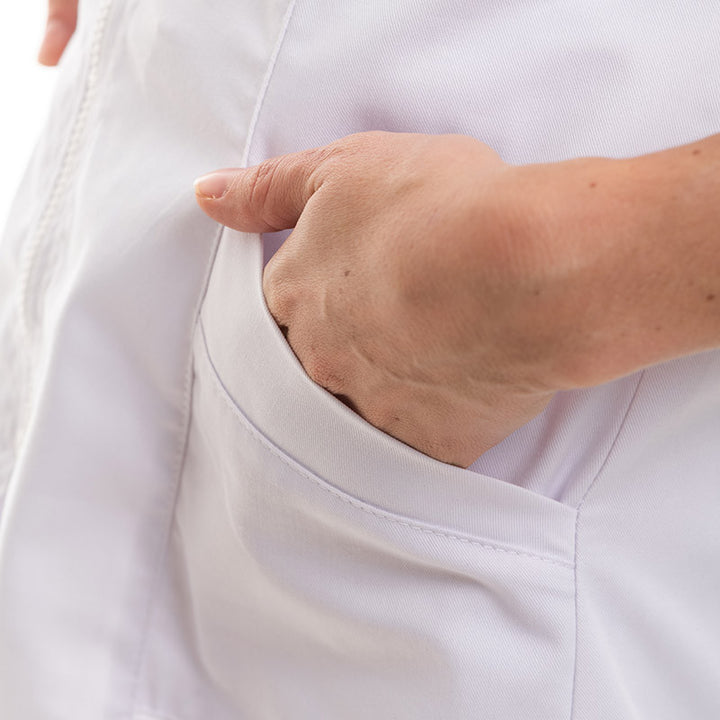 Blouse Médicale Mixte Stretch Blanc - BP® zoom poche