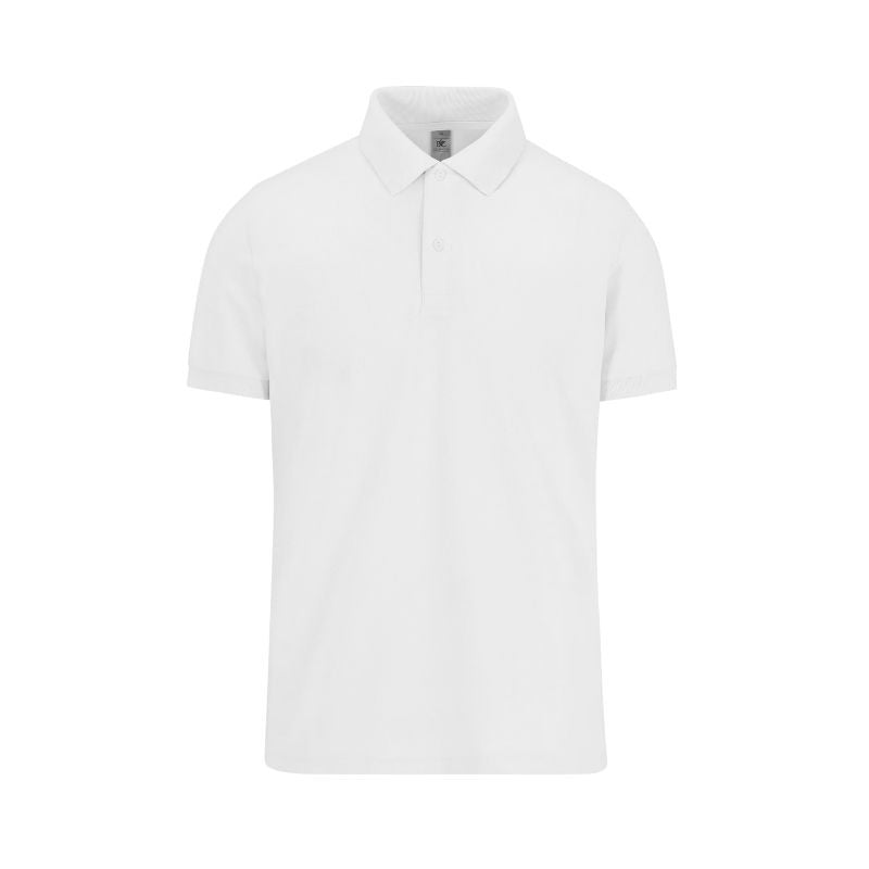 Polo Homme Manches Courtes MY POLO 180  blanc – TOPTEX