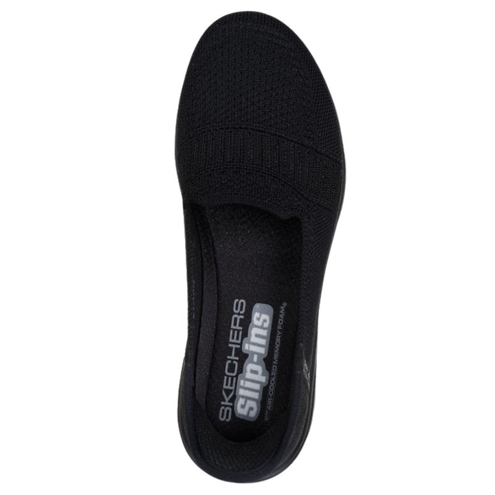Chaussures de Travail Slip-ins On-the-GO Flex Camellia Skechers en Noir vue du dessus