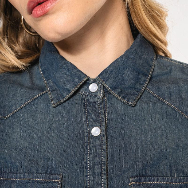 col chemisier de service femme