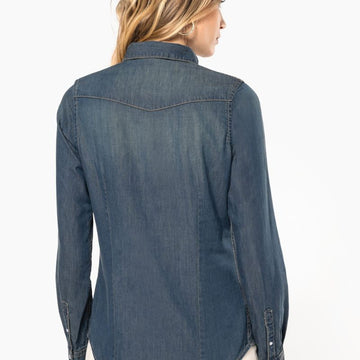 Dos chemise de service en jean