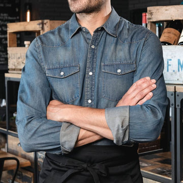 chemise de barman en jean