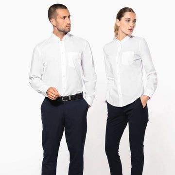 chemises de service blanche manche longues Toptex