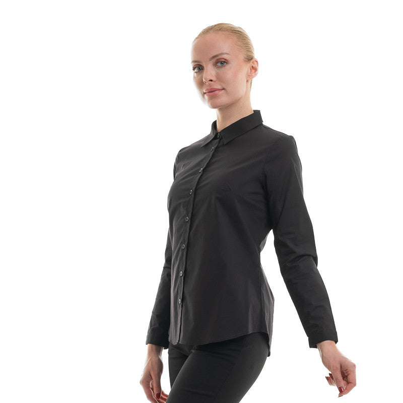Chemise de service femme noir