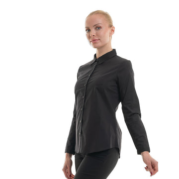 Chemise de service femme noir