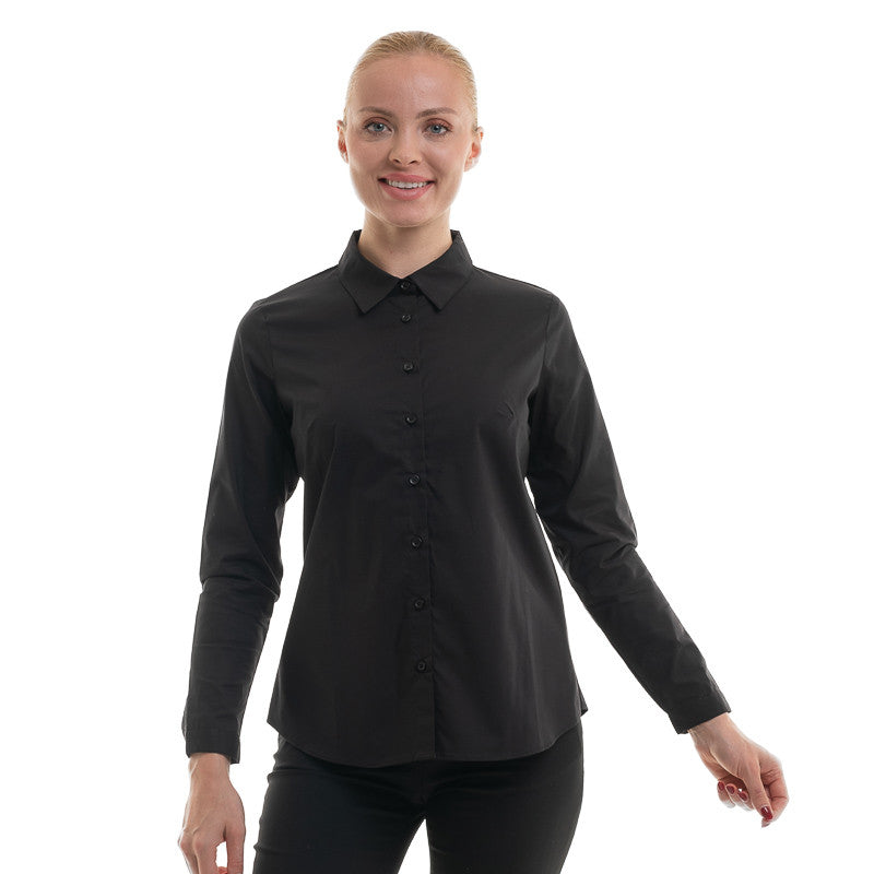 Chemise de service noir manches longues -Lafont Service