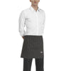 Tablier Barman Noir Rayures Grises - EGOCHEF