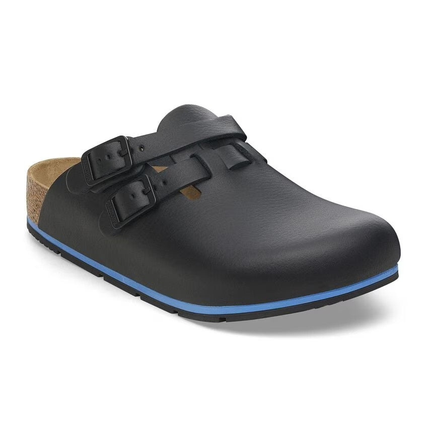 Sabots de Travail Kay Pro Mixte Noir Liseré Bleu Birkenstock Zoom Side