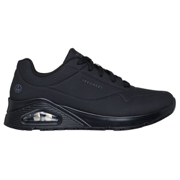 Baskets de Travail Femme Noir ou Blanc Uno - SKECHERS profil noir