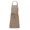 Tablier à Bavette Écru en Coton avec Poche  - KARIBAN