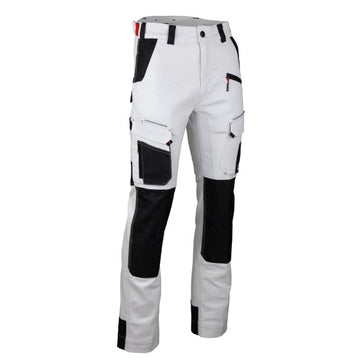 Pantalon de Travail Homme Stretch Bicolore Poches Genouillères Cellule - LMA