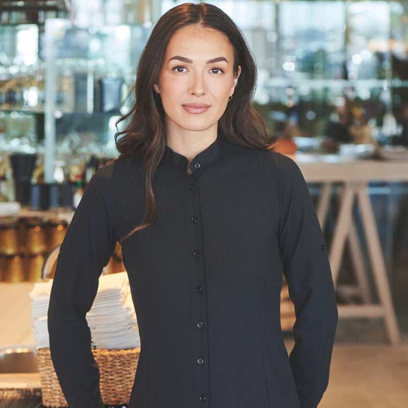 chemise de service retroussables