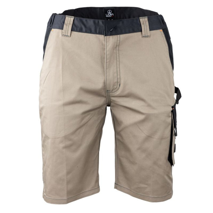 Bermuda de Travail Bicolore Multipoches Beige/Gris Zéro Métal Chiron - LMA