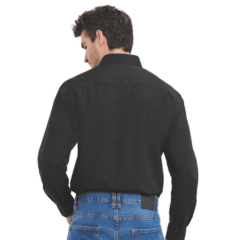 Dos chemise de service noire