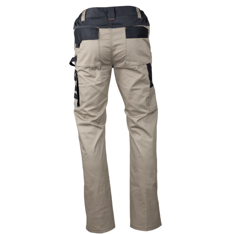 Dos Pantalon de Travail Homme Bicolore Multipoches Zéro Métal Priam - LMA