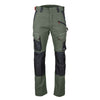 Pantalon de Travail Homme Stretch Kaki / Noir Poches Genouillères Mémory - LMA