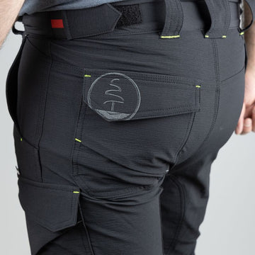 Dos Pantalon de Travail Homme 4WAY Stretch Noir Utopie - LMA