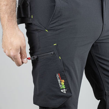 Zoom poches Pantalon de Travail Homme 4WAY Stretch Noir Utopie - LMA
