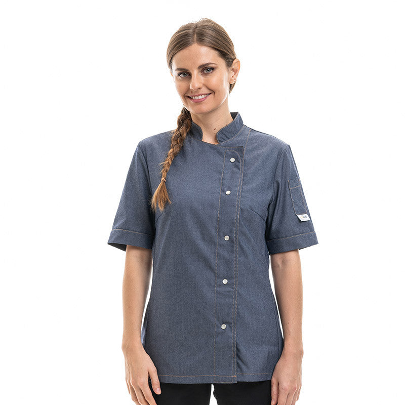 veste de cuisine femme en jean
