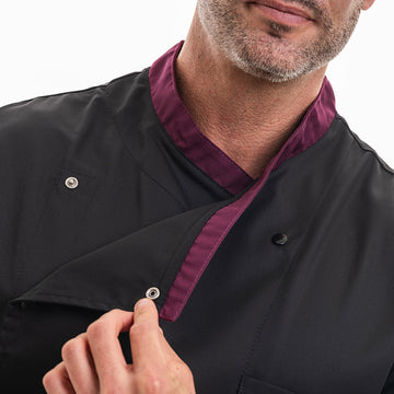 Veste de Pâtissier Col Aubergine - MANELLI - 9