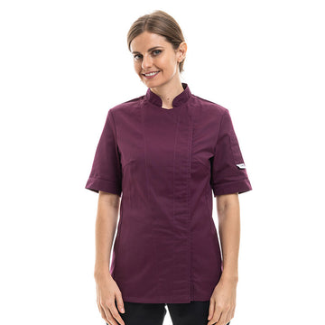 Veste de cuisine prune