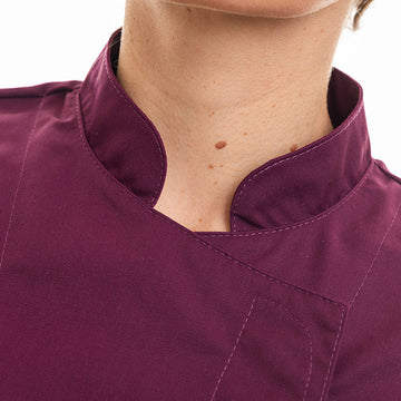 col veste de cuisine femme