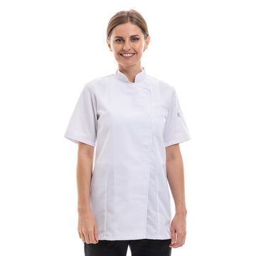 Veste de Cuisine femme manches courtes EXPRESSION blanc
