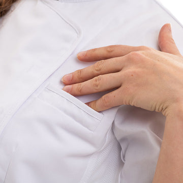 poche poitrine veste de cuisine femme