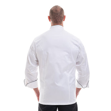 Dos veste de cuisine homme blanche