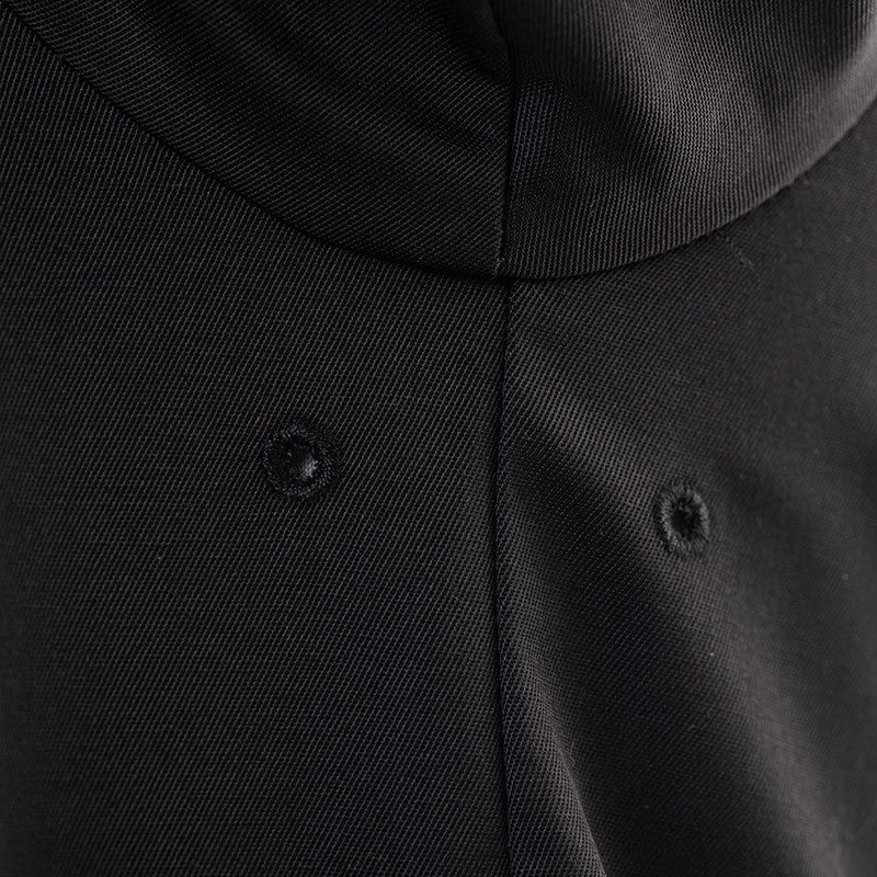 Détail veste de cuisine homme manches courtes manelli