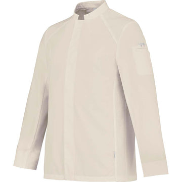 Profil Veste de Cuisine Homme Basil 2 Manches Longues Beige - LAFONT CUISINE