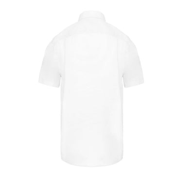 Chemise BLANCHE Homme Micro-Sergé Manches Courtes - KARIBAN