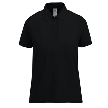 Polo noir de Service Femme Manches Courtes