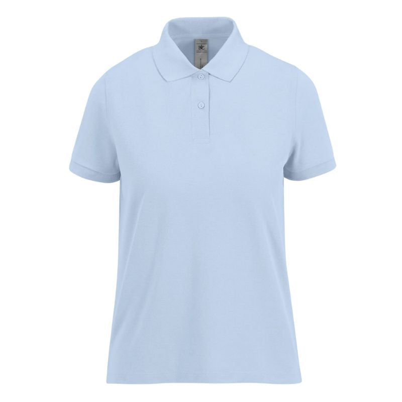 Polo  bleu ciel de Service Femme Manches Courtes