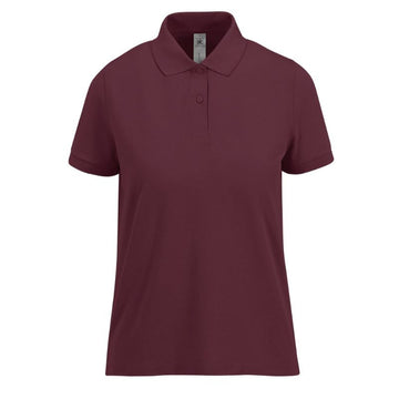 Polo bordeaux de Service Femme Manches Courtes