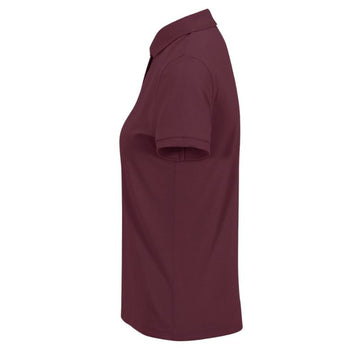 Polo bordeaux de Service Femme Manches Courtes