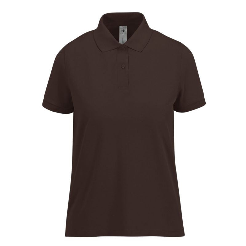 Polo marron de Service Femme Manches Courtes