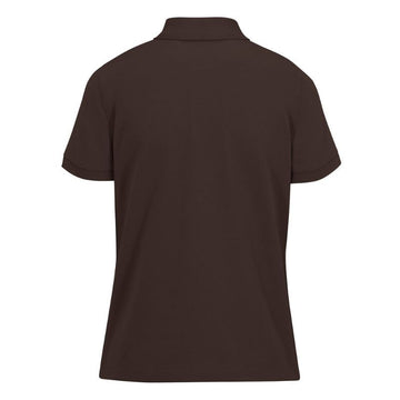 Polo marron de Service Femme Manches Courtes