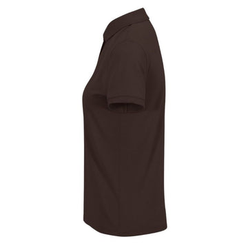 Polo marron de Service Femme Manches Courtes