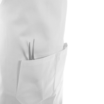poche tablier de cuisine blanc