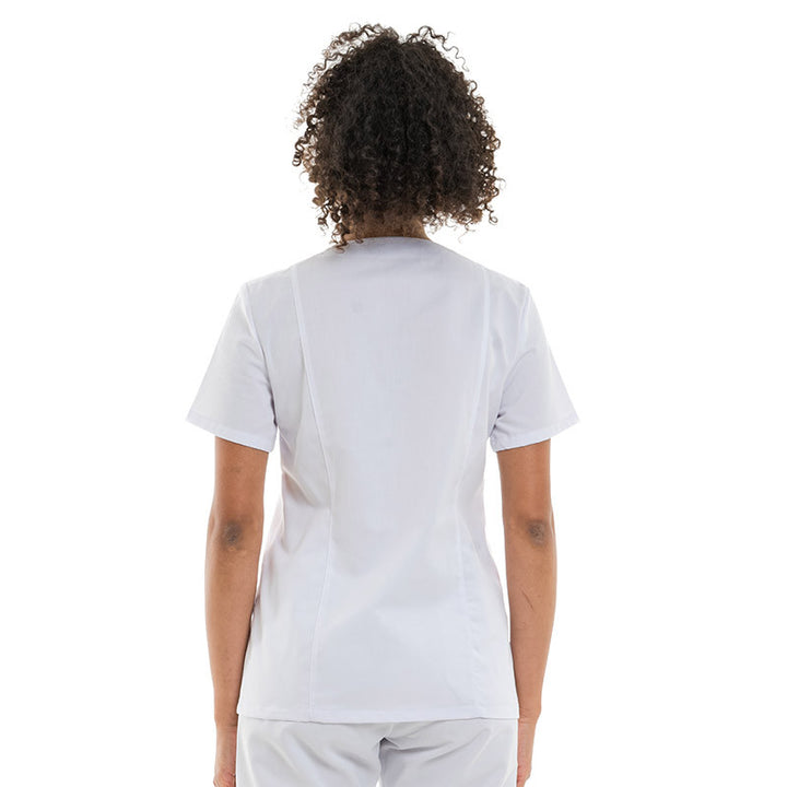 Blouse Médicale Femme Manches Courtes Fermeture Eclair Colorée - MANELLI