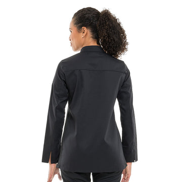 Veste de Cuisine Femme Manches Longues Elbax Noir - ROBUR