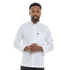 Veste de Cuisine Homme Manches Longues Blanc et Noir Crush - MOLINEL