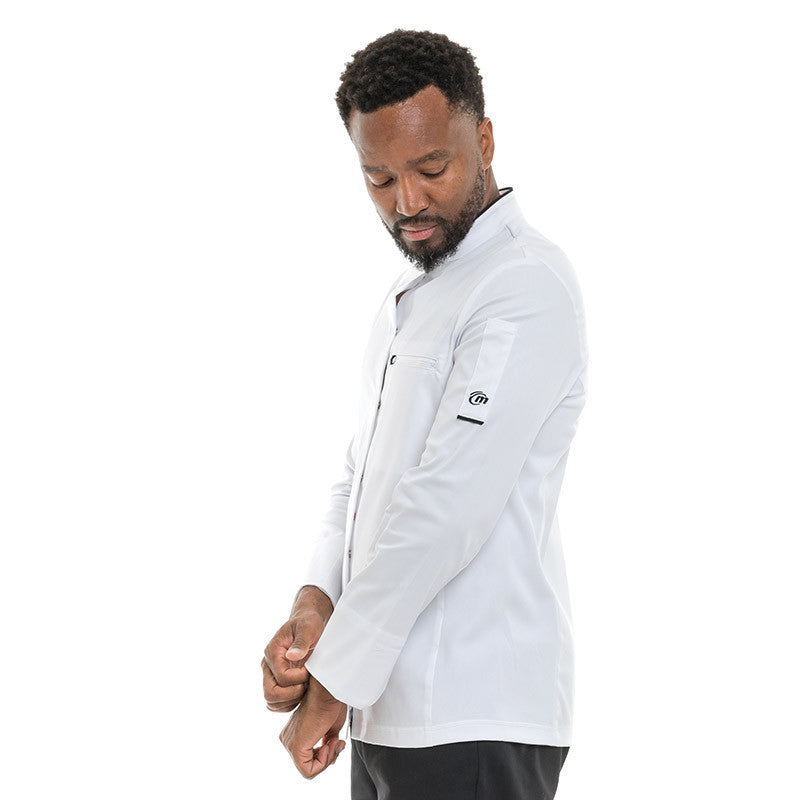 Veste de Cuisine Homme Crush Blanc et Noir - MOLINEL