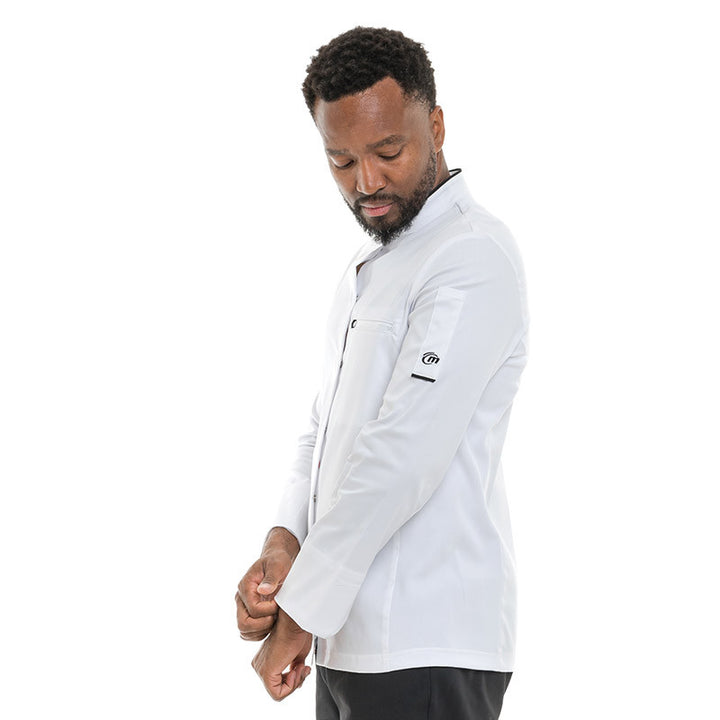 Veste de Cuisine Homme Crush Blanc et Noir - MOLINEL