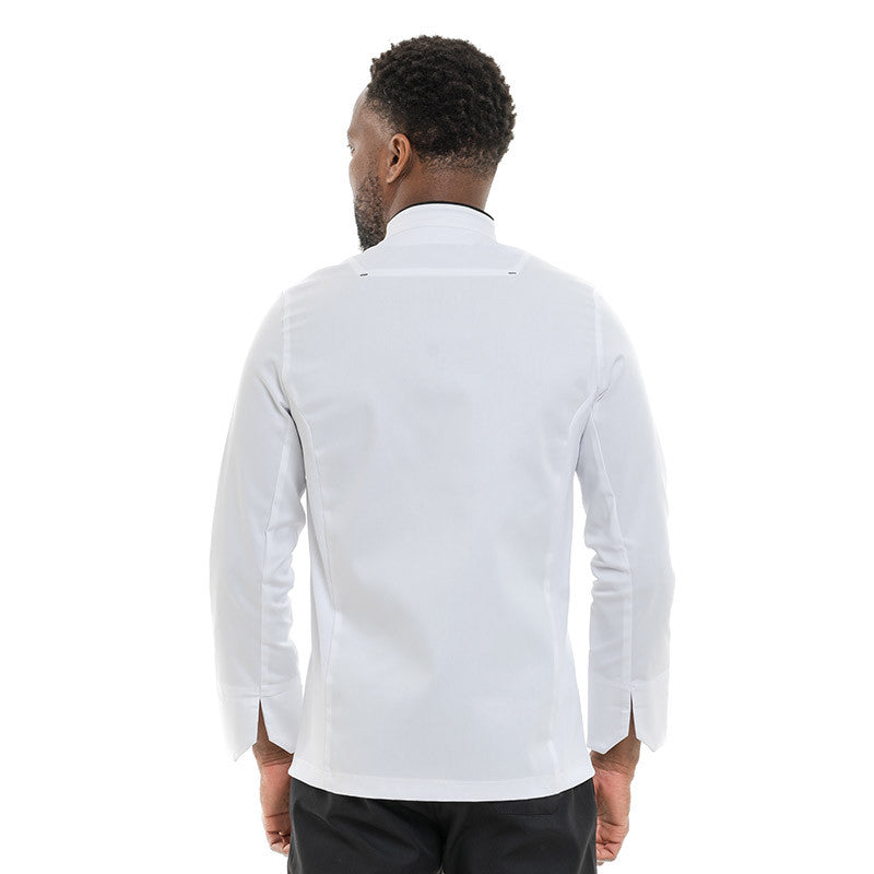Veste de Cuisine Homme Crush Blanc et Noir - MOLINEL