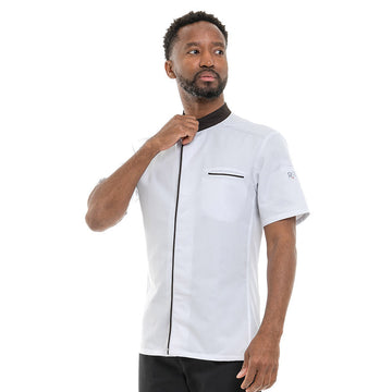 Veste de Cuisine Manches Courtes Abax Moka