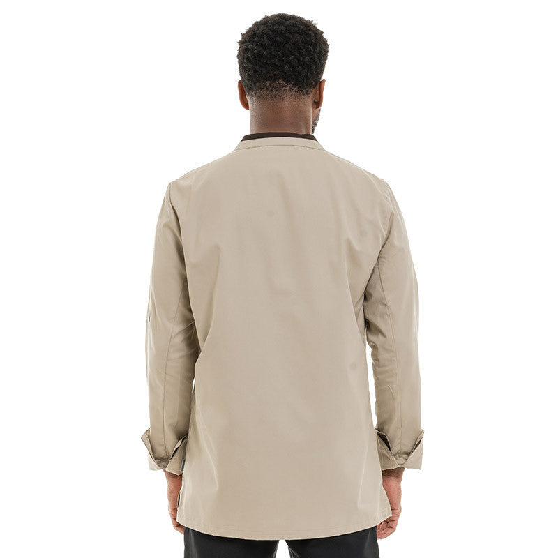 Veste de Cuisine Homme Mint Manches Longues Beige - LAFONT