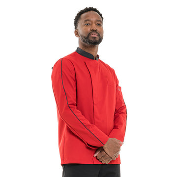 Veste de Cuisine Rouge - ROBUR - 3